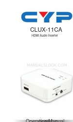 CYP CLUX-11CA Manual de instrucciones