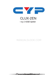 CYP CLUX-2EN Manual de operação