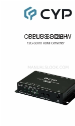 CYP CPLUS-SDI2H-W CPLUS-SDI2H Manual de operação