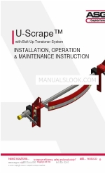 ASGCO U-Scrape Instruções de instalação, operação e manutenção