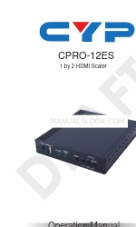 CYP CPRO-12ES Operation Manual