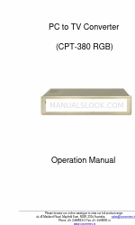 CYP CPT-380 RGB Betriebshandbuch