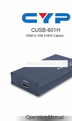 CYP CUSB-601H Manuale operativo