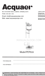 Acquaer PEP033 Manuel du propriétaire