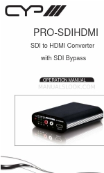 CYP PRO-SDIHDMI Manual de instrucciones