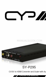 CYP SY-P295 Manual de instrucciones