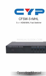 CYP CFSW-51MHL Operation Manual