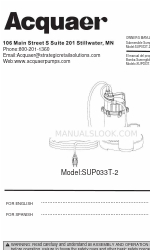 Acquaer SUP033T-2 Gebruikershandleiding