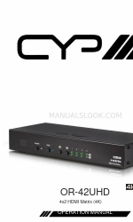 CYP OR-42UHD Manual de instrucciones