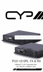 CYP PUV-1210PL-RX Посібник з експлуатації