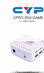 CYP CPRO-3D41GAME Manual de instrucciones