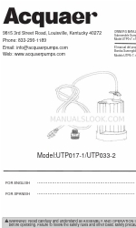 Acquaer UTP033-2 Gebruikershandleiding