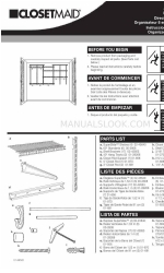 Closet Maid 8-in-1 Closet Organizer 2890 Manual de instruções de instalação