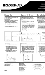 Closet Maid Hanger Bar 1219 Installatie-instructies