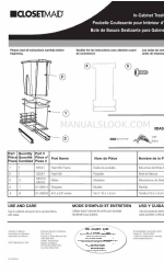 Closet Maid In-Cabinet Trash Pull-Out 3185 Manual de utilização e cuidados