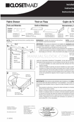 Closet Maid Fabric Drawer 33805 Інструкція з монтажу