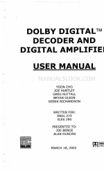 Dolby Digital DoLBy123YDGBJ Manual do utilizador