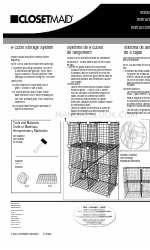 Closet Maid 6-Cube Storage System インストレーション・インストラクション