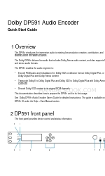 Dolby Laboratories DP591 Manual de início rápido