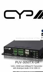 CYP PUV-3050TX-UA Bedieningshandleiding