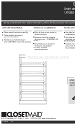 ClosetMaid 068-7157-6 Manual de instrucciones de instalación