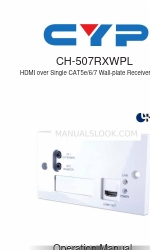 CYP 5-Play HDBaseT PU-507WPRX Посібник з експлуатації