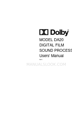 Dolby Laboratories DA20 사용자 설명서