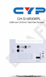 CYP CH-514RXWPL Manuale operativo