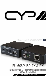 CYP PU-606PLBD-RX Betriebshandbuch