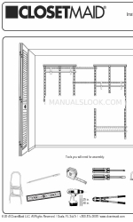 ClosetMaid ShelfTrack インストールのヒントマニュアル