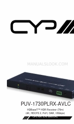 CYP PUV-1730PLRX-AVLC Betriebshandbuch