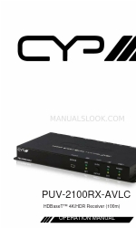 CYP PUV-2100RX-AVLC Betriebshandbuch