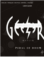 Ashdown Geezer Buttler Pedal of Doom Manuale d'uso