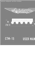 Ashdown CTM-15 Valve Manual del usuario