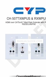 CYP CH-507RXWPUS Betriebshandbuch