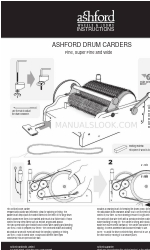 Ashford DRUM CARDER Fine Manuel d'instructions