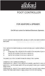 Ashford FOOT CONTROLLER Инструкции