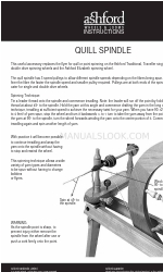 Ashford QUILL SPINDLE Instructions