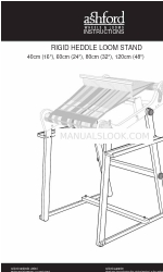 Ashford RIGID HEDDLE LOOM STAND Instrucciones