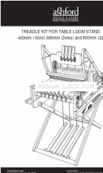 Ashford TREADLE KIT FOR TABLE LOOM STAND Instructies