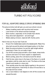 Ashford TURBO KIT POLYCORD Инструкции