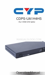 CYP CDPS-UA1H2HS Посібник з експлуатації