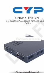 CYP CHDBX-1H1CPL Посібник з експлуатації