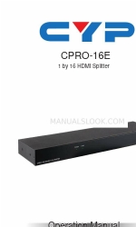 CYP CPRO-16E Посібник з експлуатації