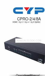 CYP CPRO-4A Посібник з експлуатації