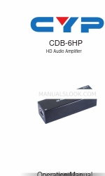 CYP CDB-6HP Manuel d'utilisation