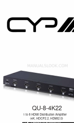 CYP QU-8-4K22 Manual de instrucciones