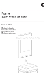 Clou Frame New Wash Me shelf CL/07.41.0 55 Series Installationsanleitung Handbuch