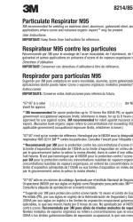 3M Particulate Respirator N95 Краткое руководство по эксплуатации