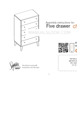 Ashley Signature Five drawer chest Instrukcja montażu